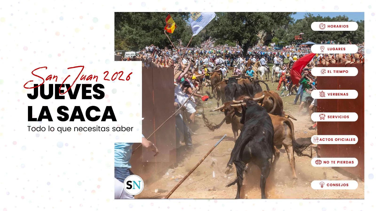 Previa del Jueves la Saca: horario, actos, autobuses y previsiones meteorológicas para el día grande de la capital