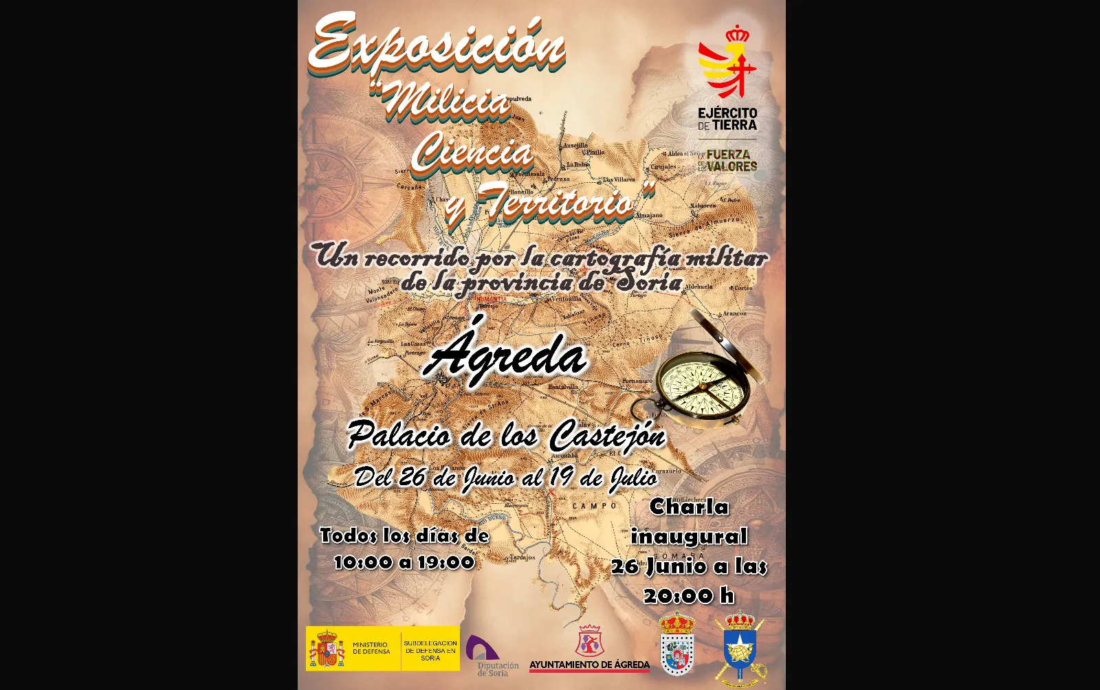 Ágreda acoge la exposición de cartografía militar de Soria
