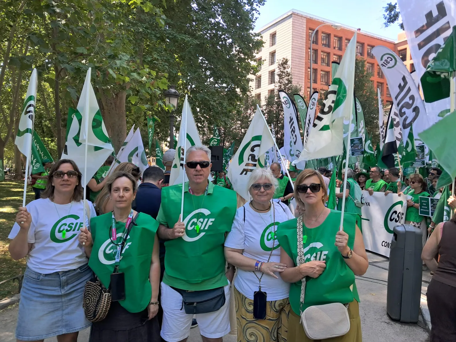 Sorianos de CSIF se movilizan en Madrid contra el Estatuto Marco