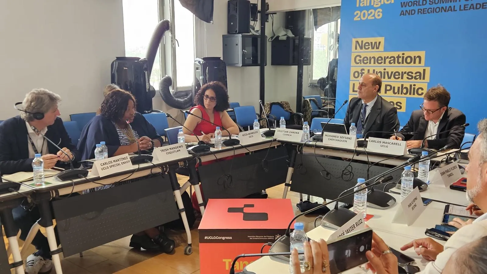 Carlos Martínez, el martes, en el Foro de Ciudades Intermedias en el marco del VIII Congreso Mundial de la red de Ciudades y Gobiernos Locales Unidos. | @cmmsoria