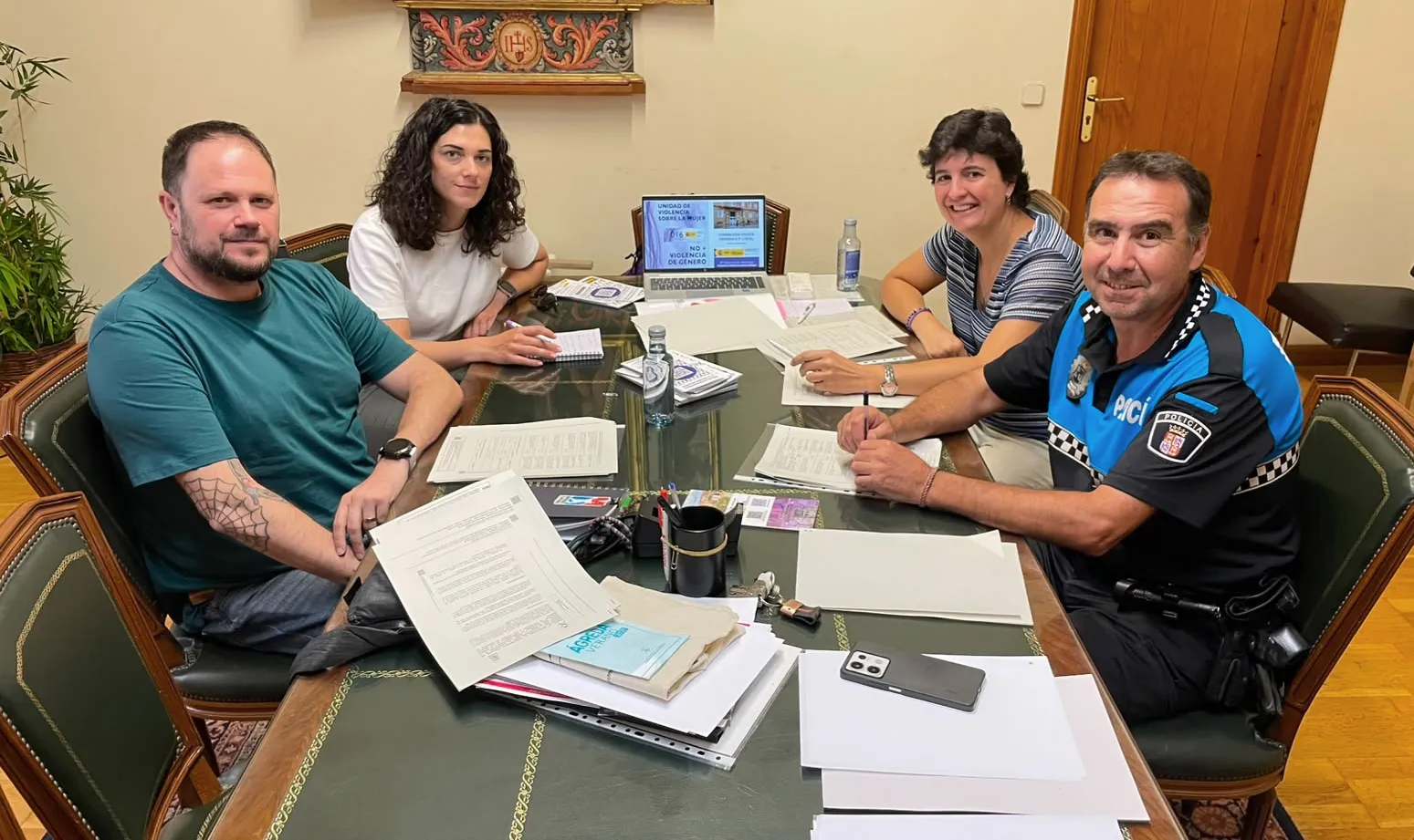 Ágreda acoge una mesa de coordinación policial y una jornada formativa sobre VioGén para la Policía Local