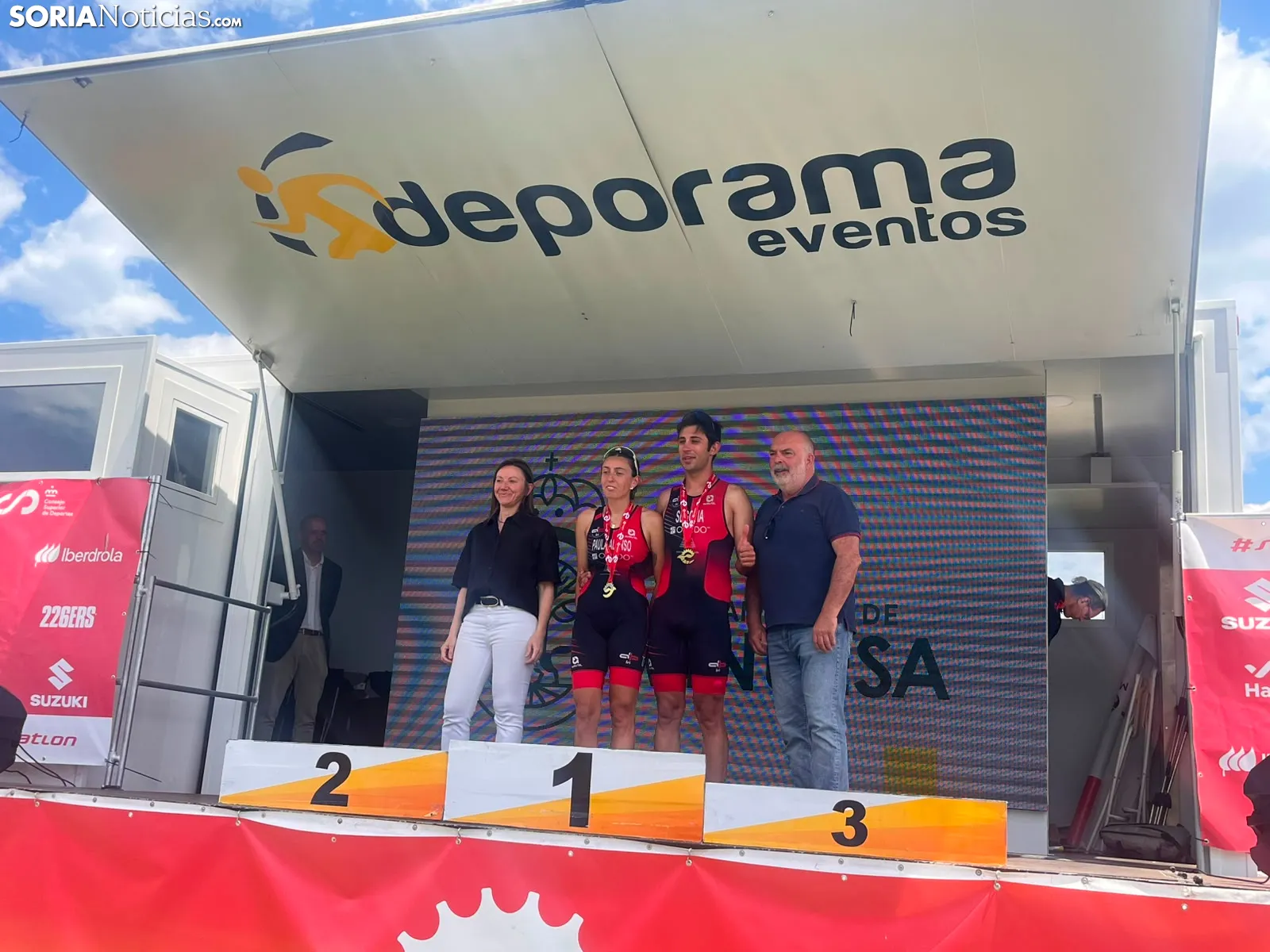 Foto 2 - El calor y la exigencia de Vinuesa coronan a los nuevos campeones de Espa&ntilde;a de triatl&oacute;n gravel