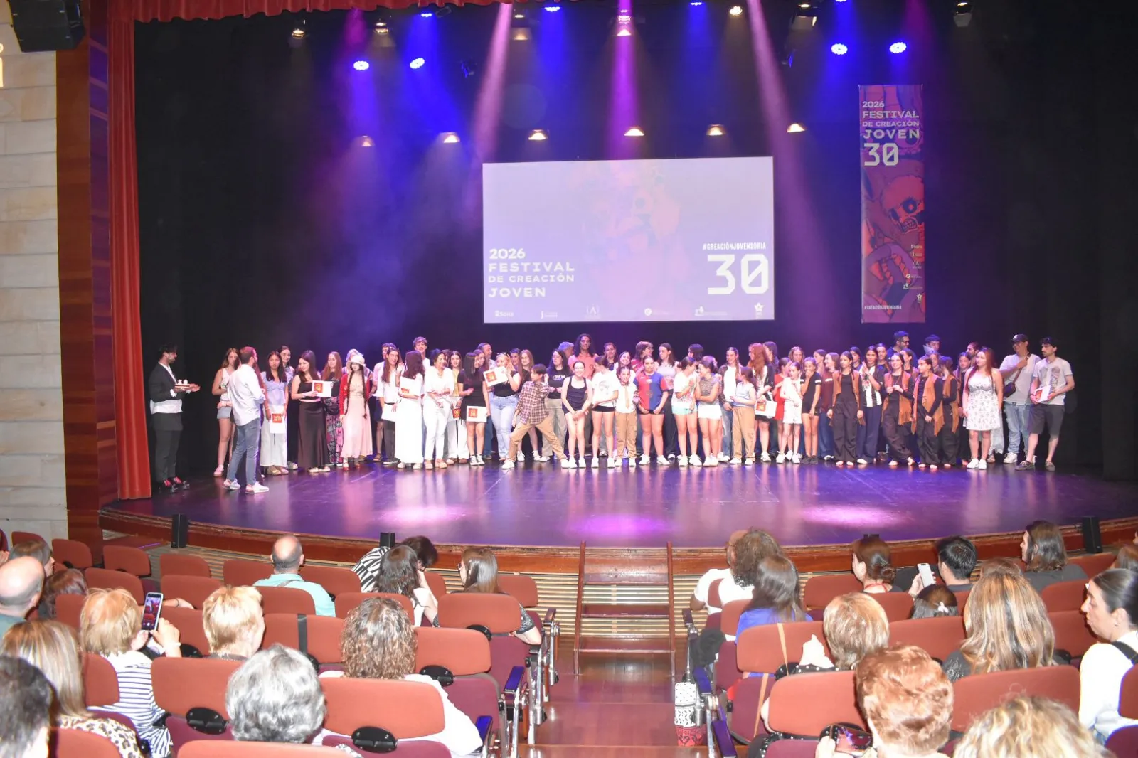 Una imagen de la gala de esta tarde en La Audiencia. /Ayto.