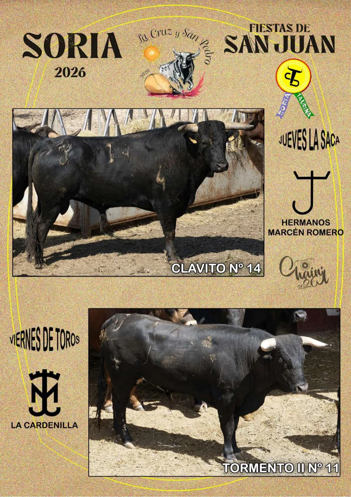 Foto 2 - Estos son los novillos de cada cuadrilla para el Jueves La Saca y el Viernes de Toros