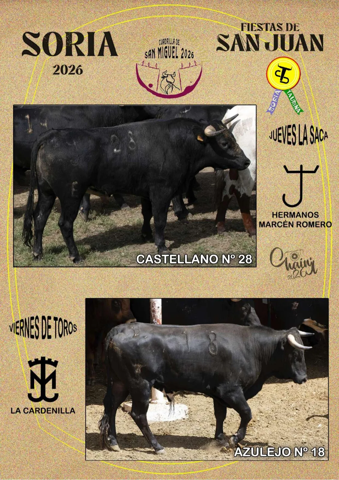 Foto 7 - Estos son los novillos de cada cuadrilla para el Jueves La Saca y el Viernes de Toros