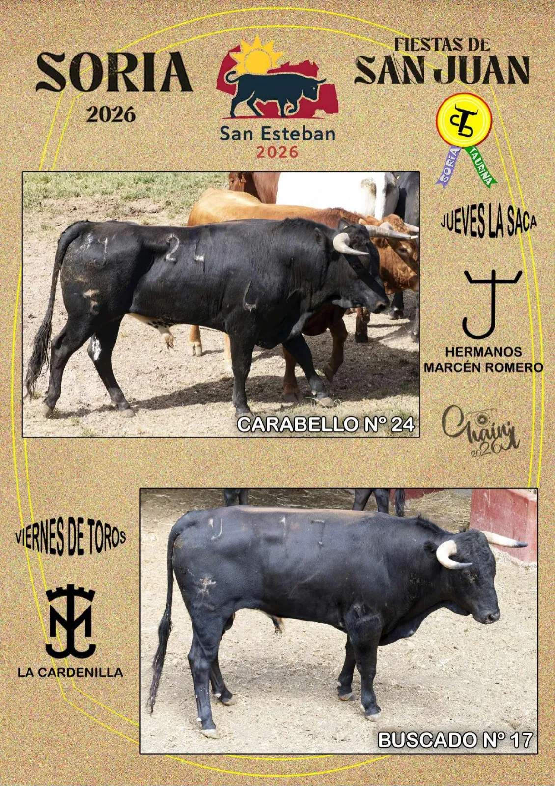 Foto 10 - Estos son los novillos de cada cuadrilla para el Jueves La Saca y el Viernes de Toros