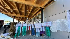 Fotos de la protesta de este jueves. | CESM