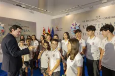 Una imagen del homenaje hoy. /FHeras - Jta.