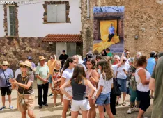 Proyecto ‘Mujer Mural’ en Beratón y Añón de Moncayo./ Imágenes de Pilo Gallizo y Lorena Cosba