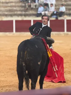 Diego Tebas en una de sus primeras novilladas. Cedida. 