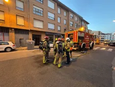 Los bomberos trabajan en la zona. | Ayto. Soria