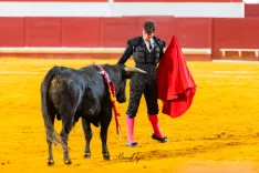 David Espejón, durante su actuación en Utrera. 