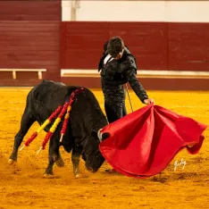 David Espejón, durante su actuación en Utrera. 