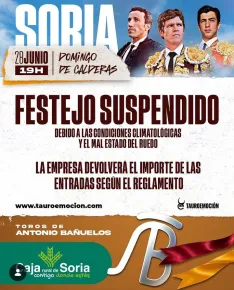 Foto 5 - Se suspende el &uacute;ltimo festejo taurino de San Juan 2026 por las condiciones meteorol&oacute;gicas y del ruedo