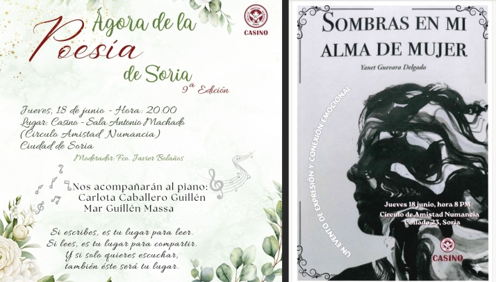 El Casino acoge este jueves una doble cita con la poesía y la literatura