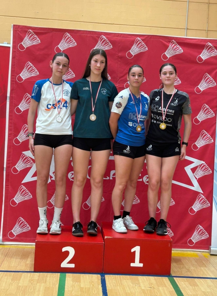 Seis oros y una plata para el Club Bádminton Soria-CS24 en Madrid y Cantabria