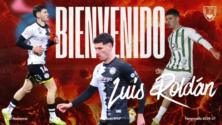 El Numancia apuntala el centro del campo con la llegada de Luis Roldán