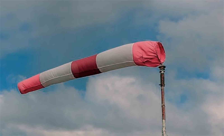 Tarde fresquita por rachas de viento de hasta 45 kilómetros por hora