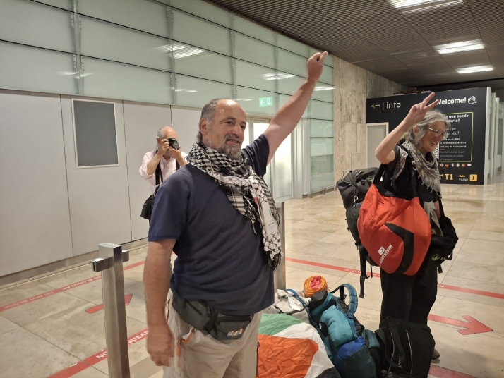 Dos sorianos en el bloqueo de la Global Sumud Flotilla en la frontera libia: Lo pasé mal, pero lo volveré a hacer