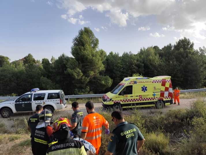 Susto en la Peña Magdalena: rescatan a un hombre con una rotura de pierna