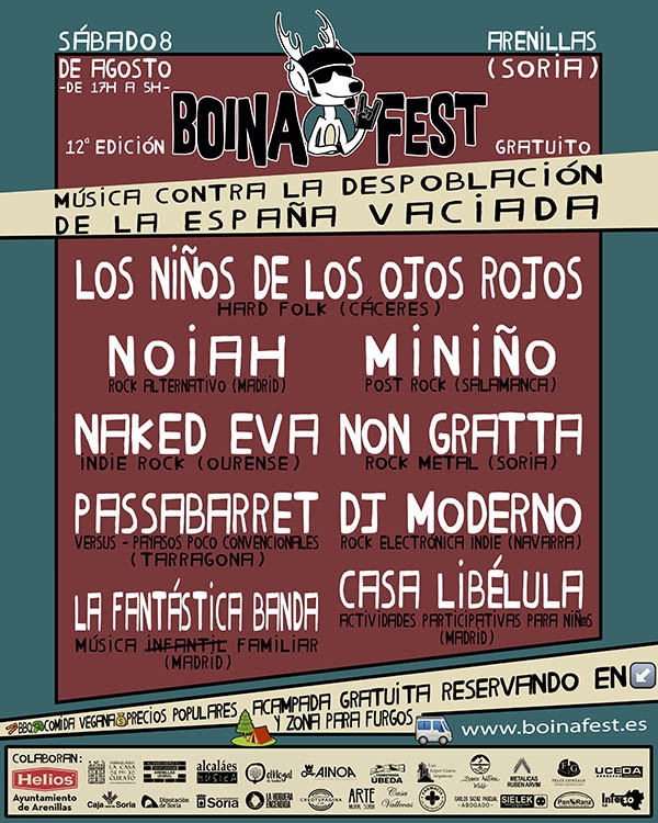 Los Niños de los Ojos Rojos y Noiah encabezan el duodécimo Boina Fest de Arenillas