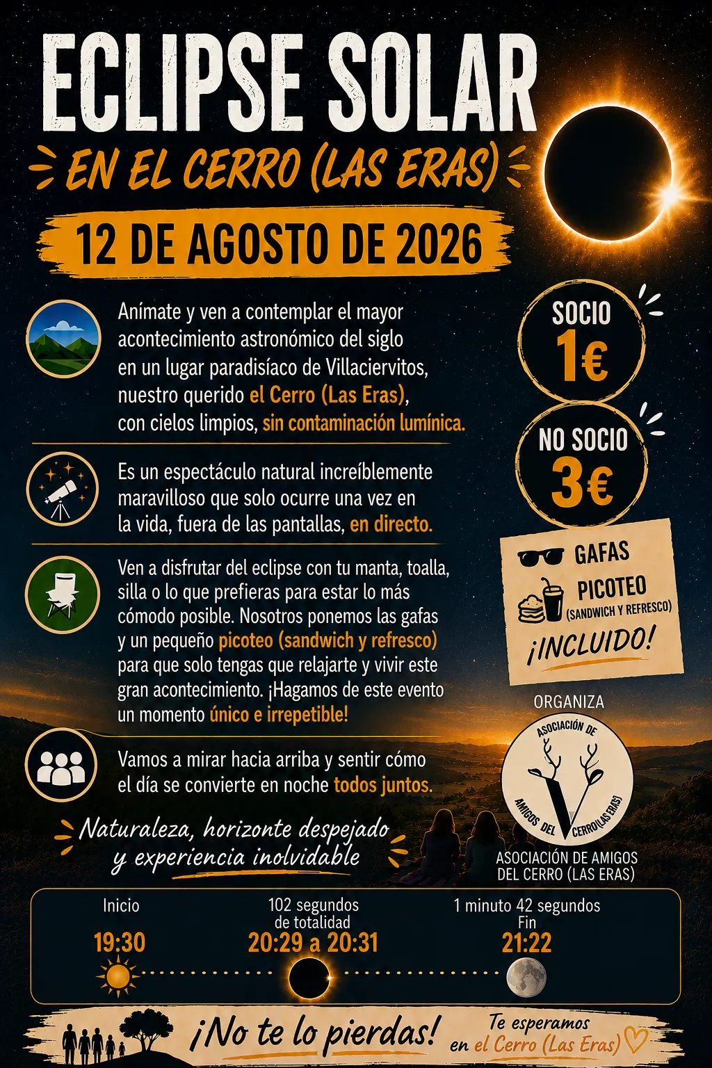 Foto 2 - San Blas y la ocultaci&oacute;n y el eclipse centran la agenda estival de Villaciervitos