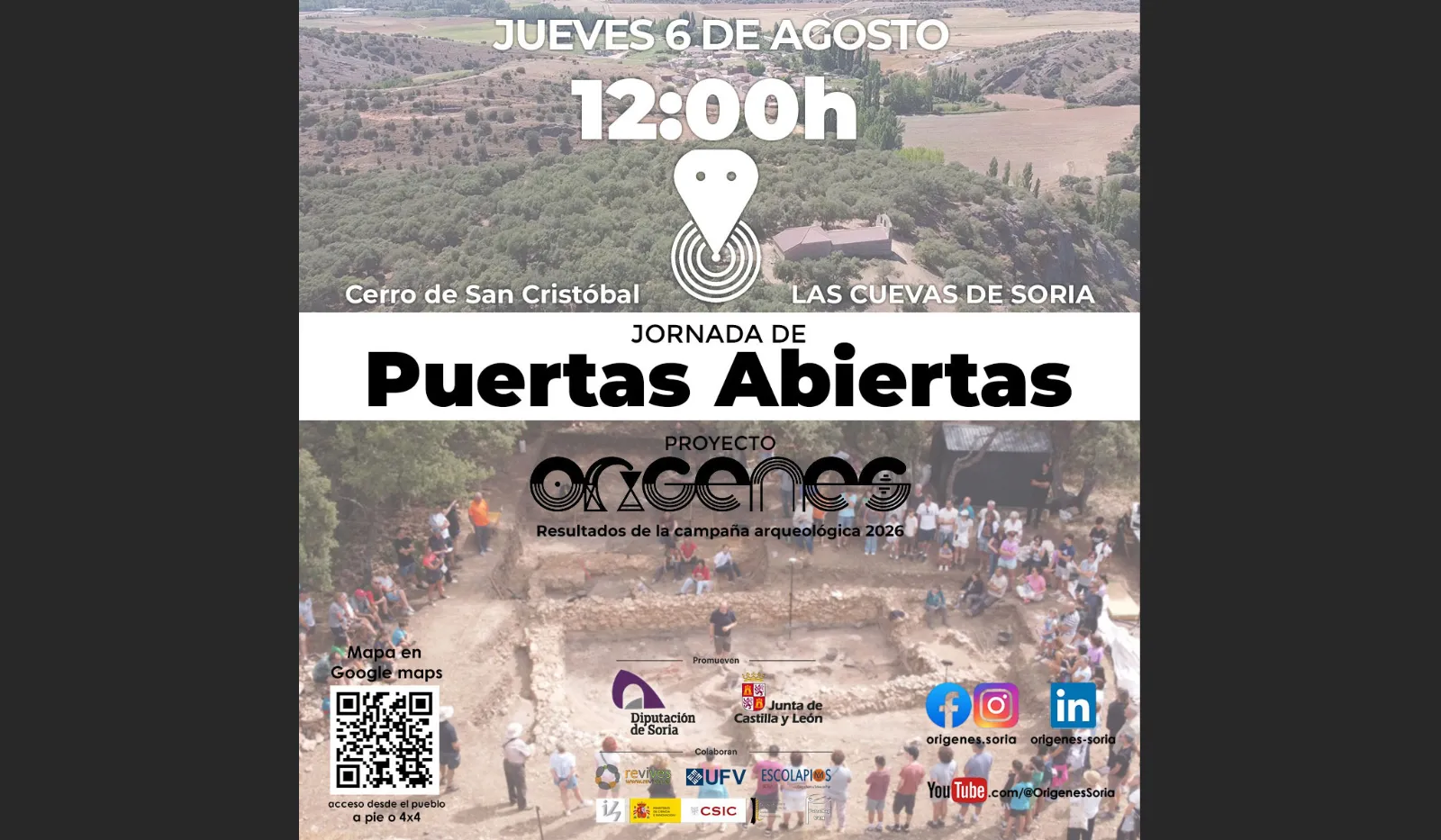 Proyecto Orígenes en Cuevas de Soria: puertas abiertas