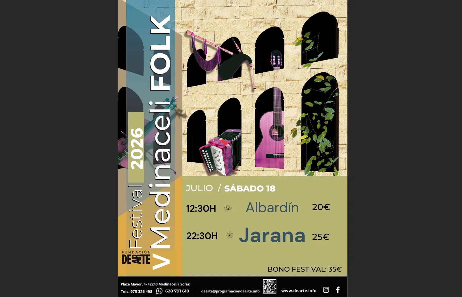 Dos conciertos de música de raíz llenarán de tradición Medinaceli