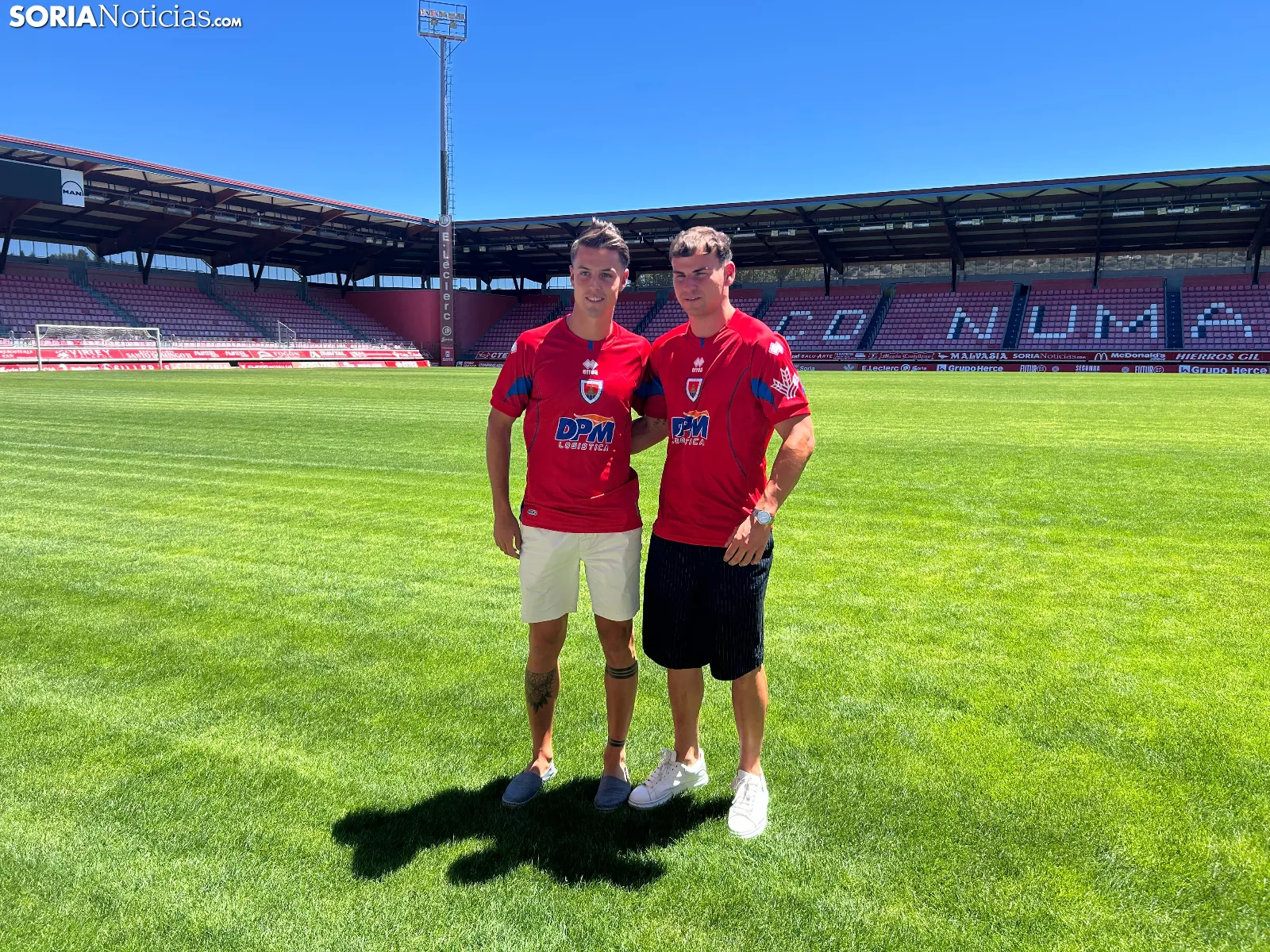Jorge Domínguez y Víctor Charlez reconocen que cuando te llama el Numancia, hay poco que pensar