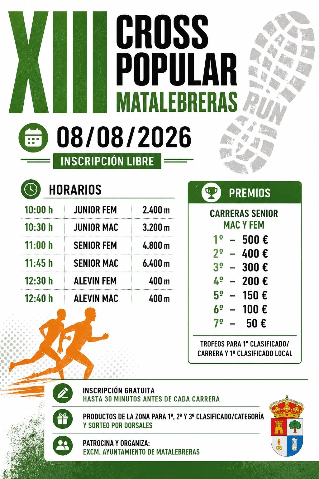 Cartel anunciador del XIII cross de Matalebreras.