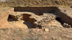 Trabajos de excavación en el paraje de El Redondal. / Imagen: Ayuntamiento El Burgo de Osma