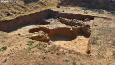 Trabajos de excavación en el paraje de El Redondal. / Imagen: Ayuntamiento El Burgo de Osma