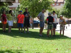 Una imagen del mediodía de este sábado en el barrio de Santa Bárbara. /PC