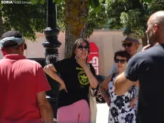 Una imagen del mediodía de este sábado en el barrio de Santa Bárbara. /PC