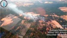 Una imagen aérea del incendio. /Inforcyl