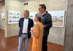 Inauguración de la exposición 'Frontones en pueblos de España' en el Palacio de la Audiencia./ Imagen: Cedida