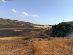 Una imagen del incendio en la zona de Carrascosa de Abajo. /SN