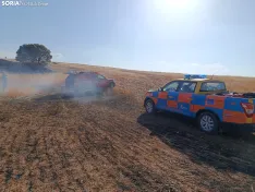 Una imagen del incendio en la zona de Carrascosa de Abajo. /SN