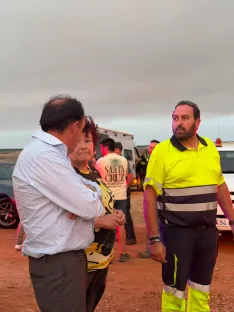 Benito Serrano se desplaza hasta Retortillo debido al incendio de Guadalajara