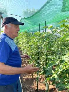 Tras una vida laboral muy intensa, Emilio encontró en el huerto una forma de seguir activo. | SN