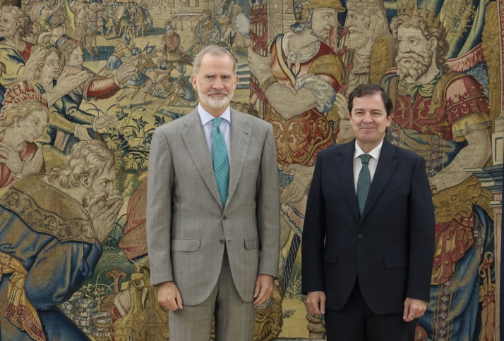 Los servicios públicos y el reto demográfico centran la cita de Mañueco con el Rey