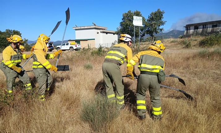 Siete bomberos reforzarán la lucha contra el fuego en comarca forestal de Almazán