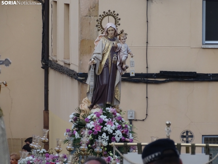 Una imagen de la procesión hoy en Soria. /PC