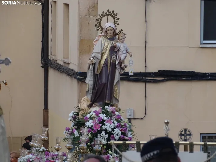 Una imagen de la procesión hoy en Soria. /PC