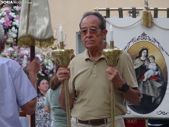 Una imagen de la procesión hoy en Soria. /PC