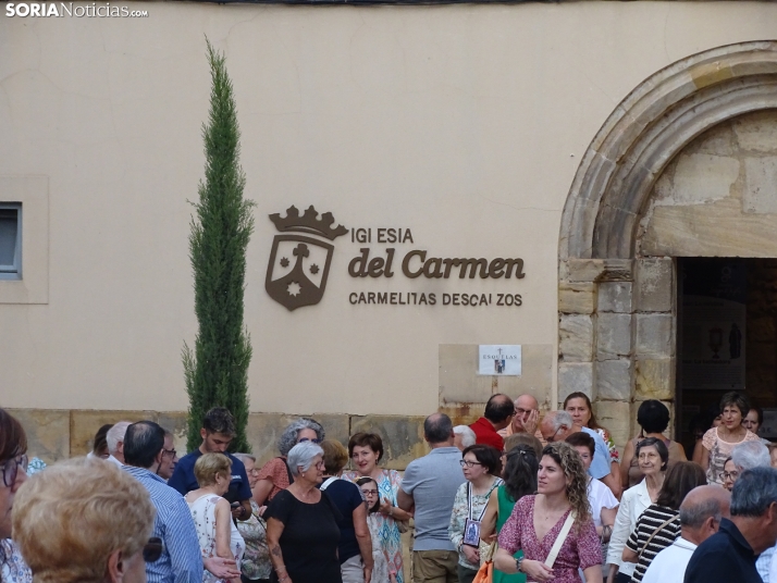 Una imagen de la procesión hoy en Soria. /PC