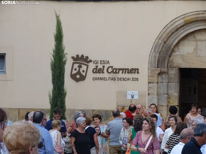 Una imagen de la procesión hoy en Soria. /PC