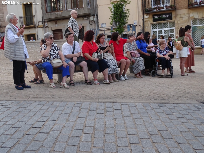 Una imagen de la procesión hoy en Soria. /PC