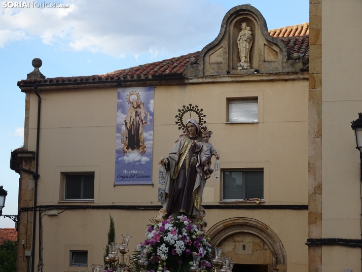 Una imagen de la procesión hoy en Soria. /PC