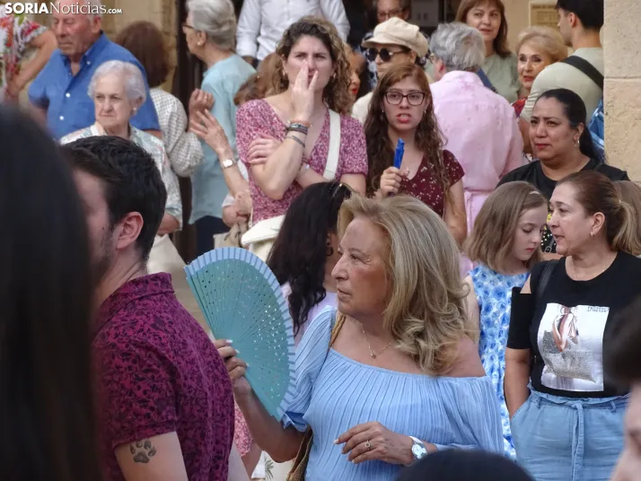 Una imagen de la procesión hoy en Soria. /PC